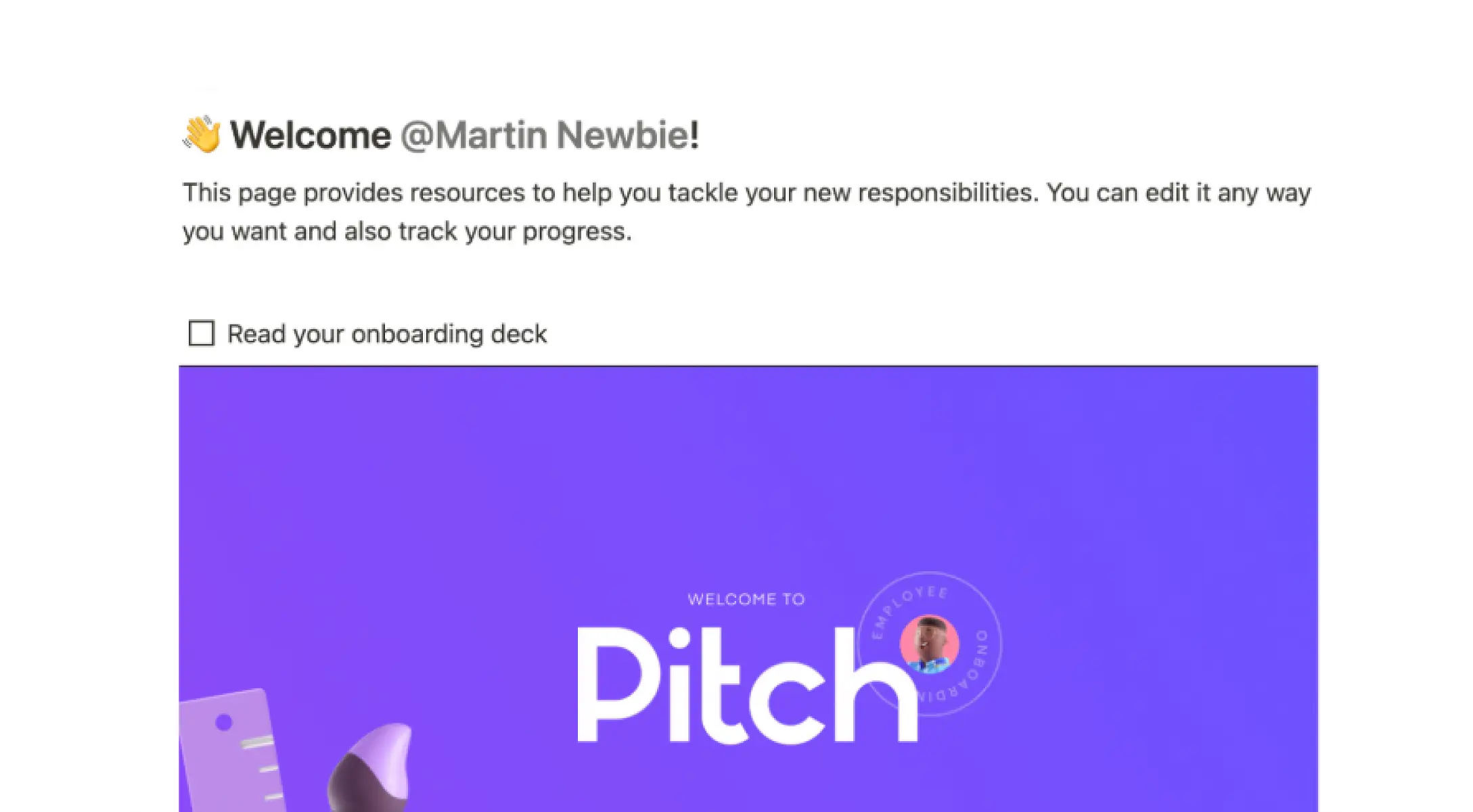 Checklist de onboarding