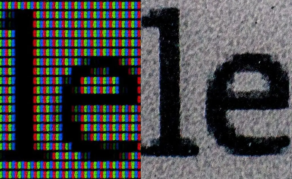 E-ink vs. LCD screens. Image from Flickr.