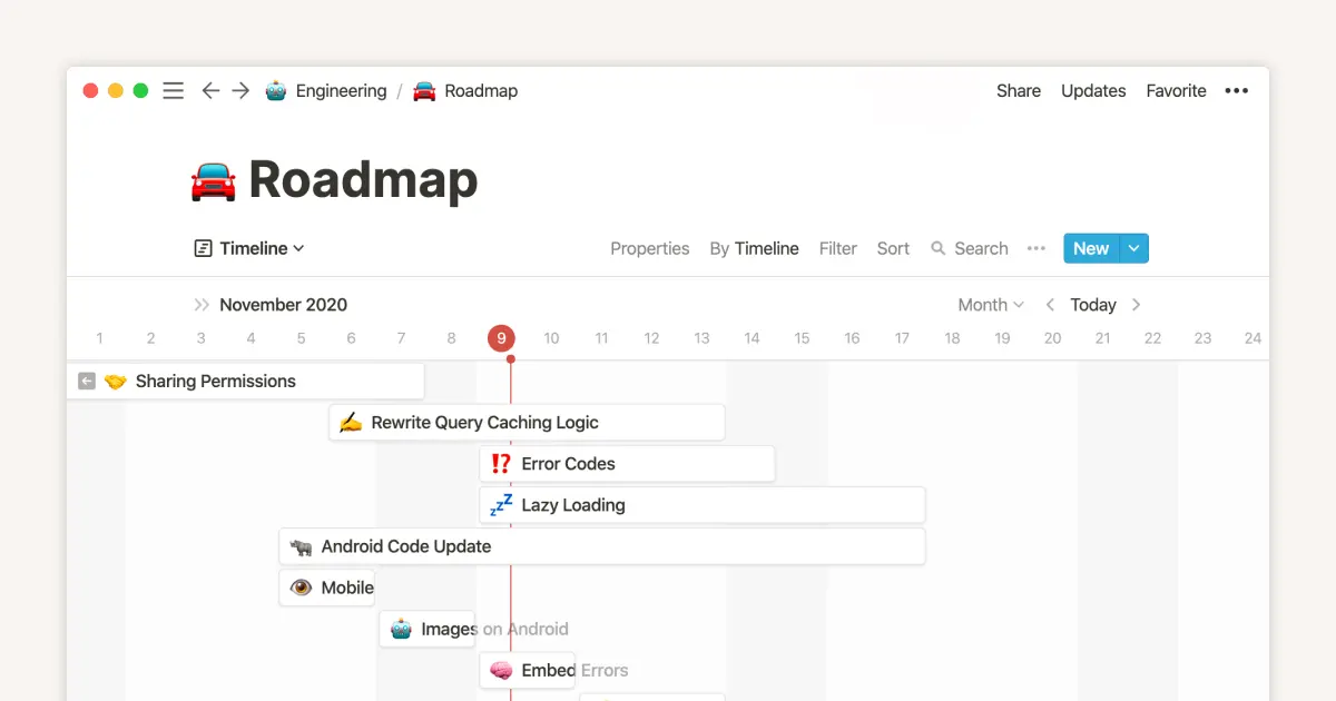 Timeline view - thumbnail