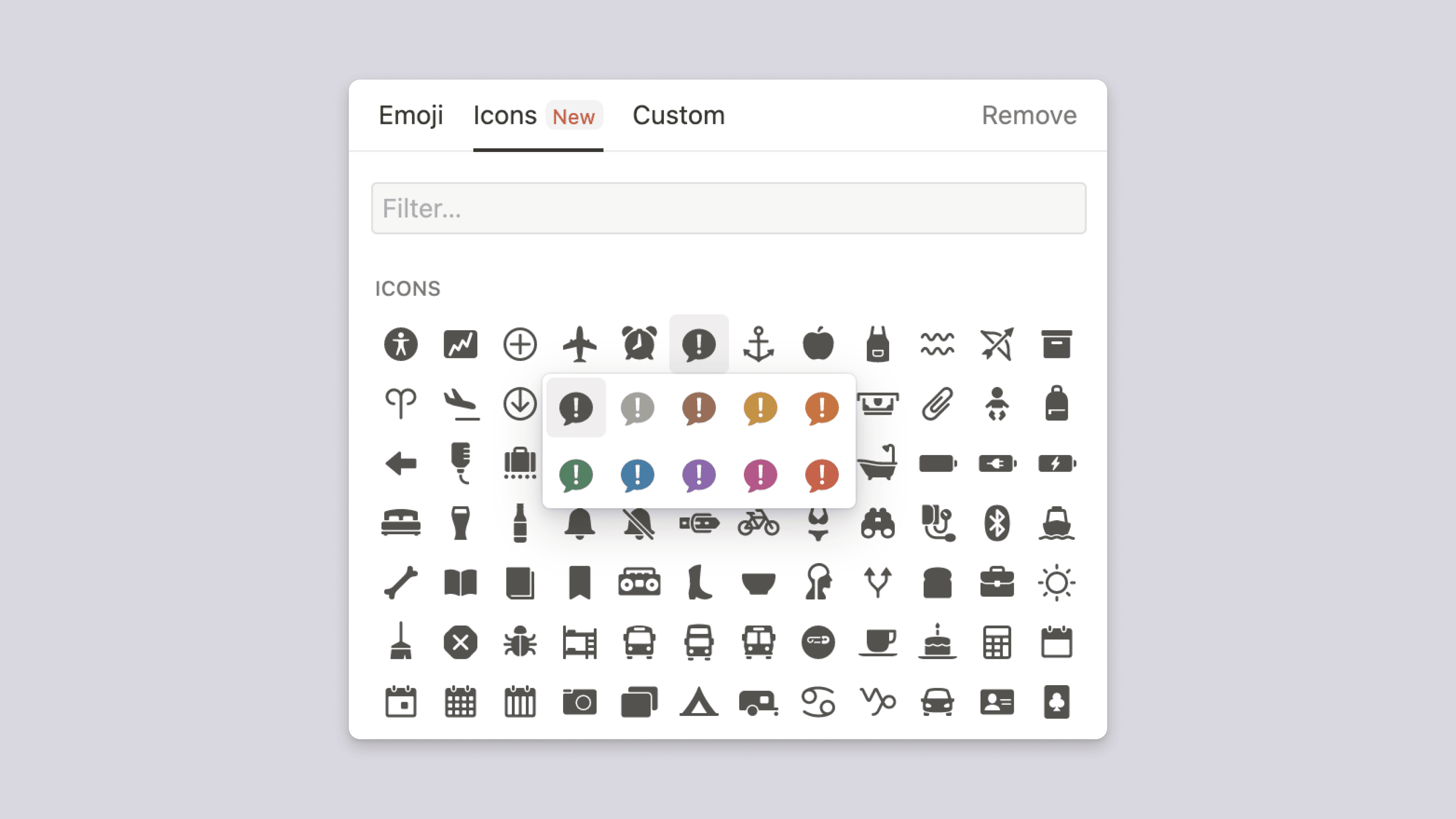 new icon picker