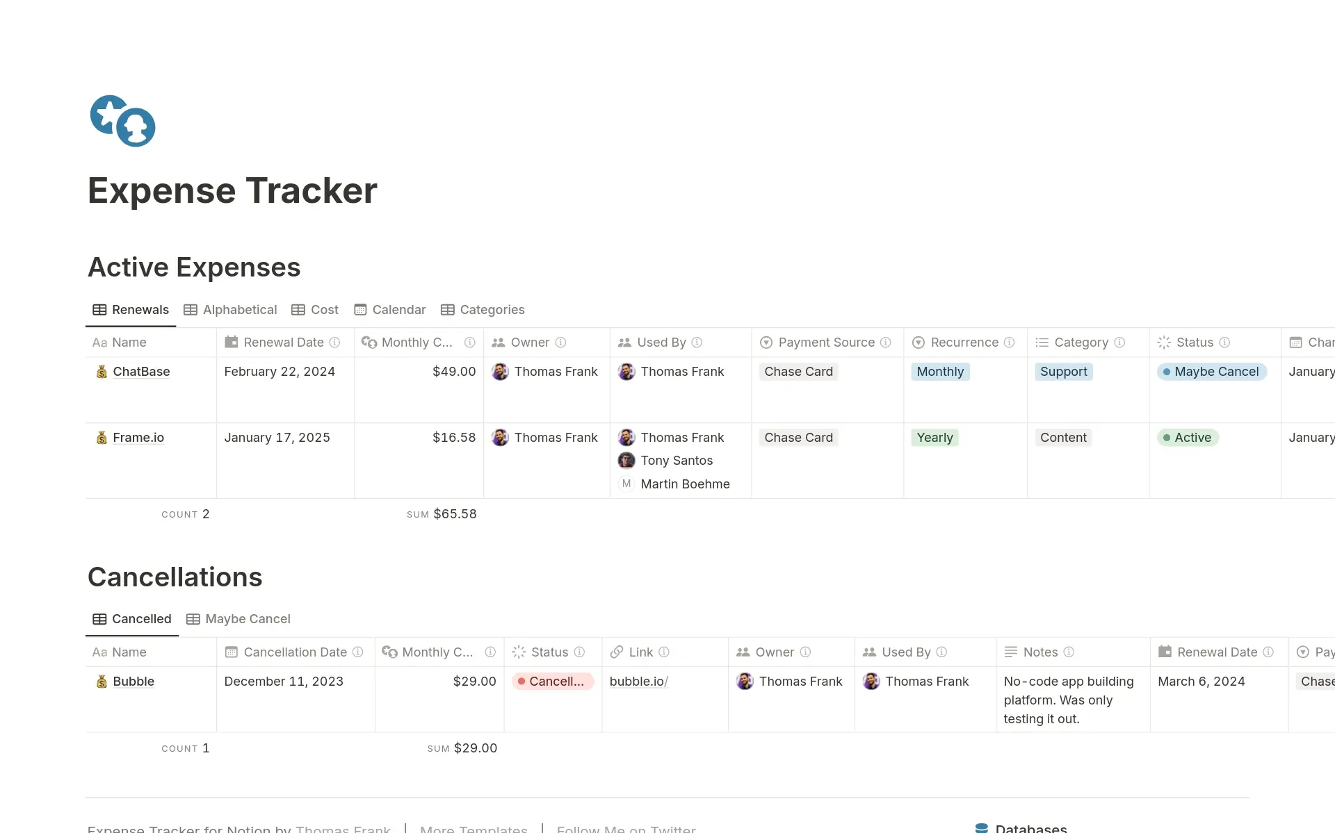 top-10-free-expense-tracking-templates-in-notion의 이미지